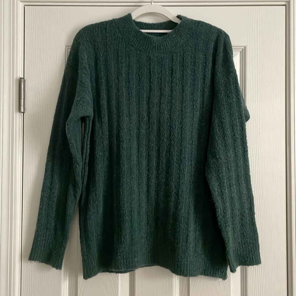Bobeau ribbed popcorn sweater
